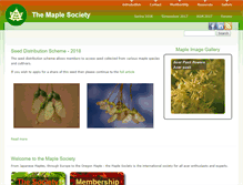 Tablet Screenshot of maplesociety.org